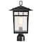 Nuvo Cove Neck Outdoor Large Post Lantern 1 Light Textured Black Finish 60/5953 - alternate 7